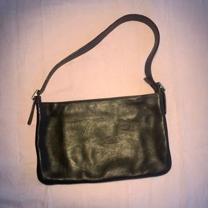 Coach leather handbag.